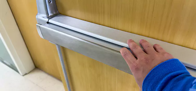 Installing a Push Bar on a Door Redwood City